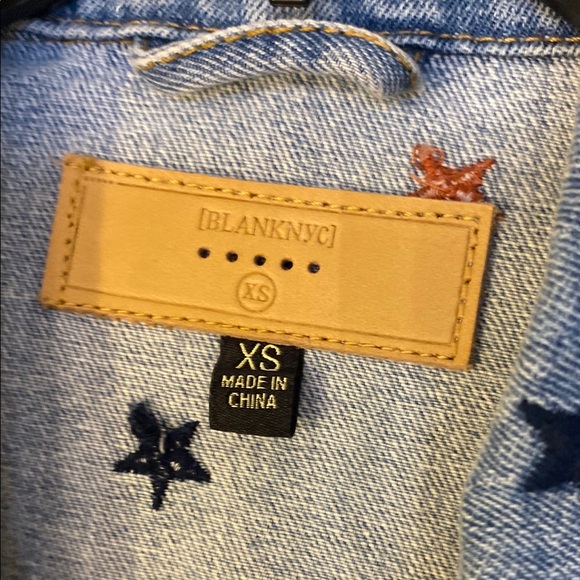 Star Embroidered Denim Jacket, size XS - Picture 5 of 6